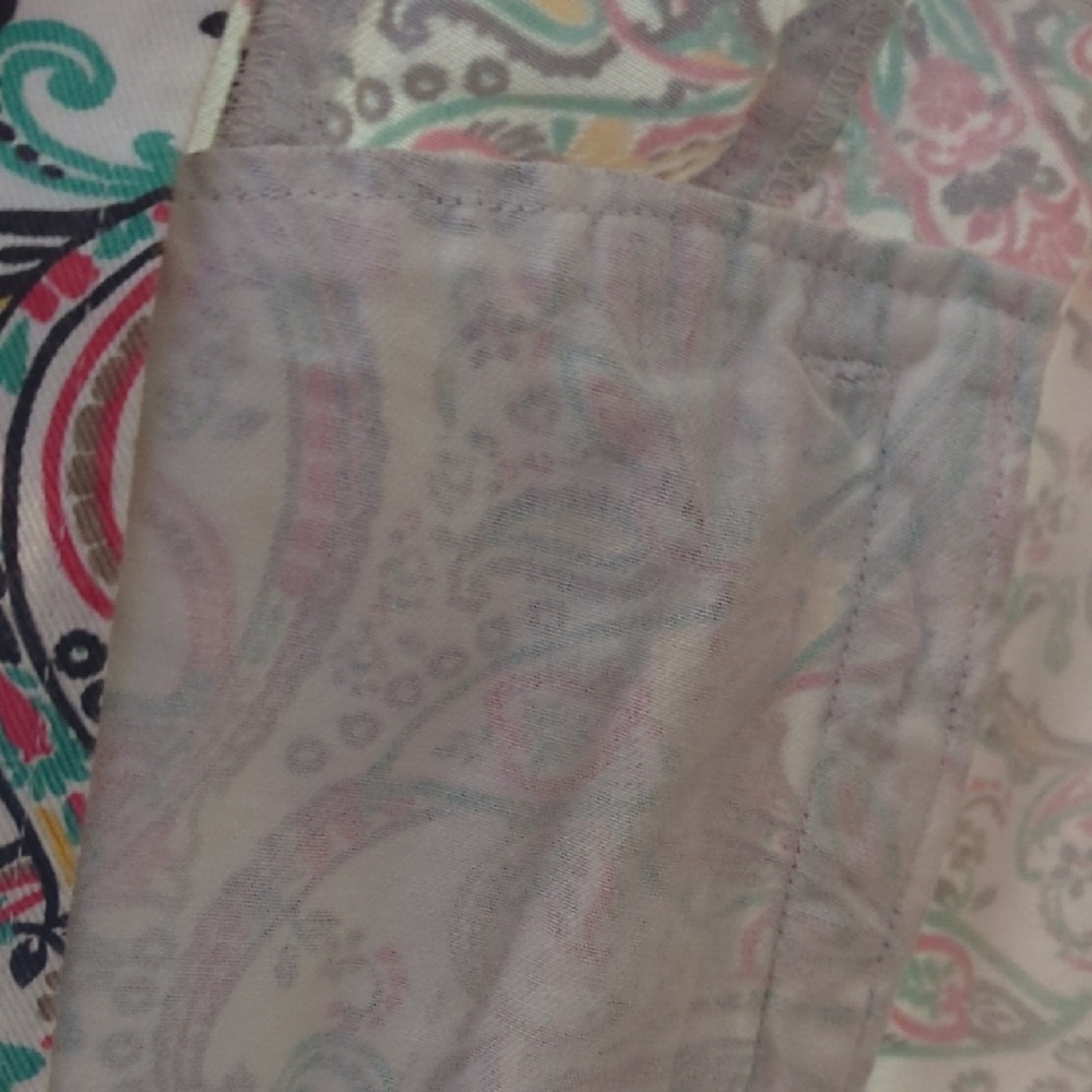 Jessica London White Multi Paisley Jean Jacket 14W - Picture 7 of 12